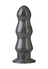 Load image into Gallery viewer, Doc Johnson American Bombshell - B-7 Tango - Vac-U-Lock and F Machine Compatible Dildo or Butt Plug - Gunmetal Grey
