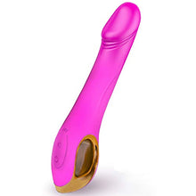 Load image into Gallery viewer, G Spot Dildo Vibrator Adult Sex Toys for Clitoris Anal Stimulation, Realistic Rechargeable Vibrator for Women and Couple with 10 Vibration Modes (Purple)
