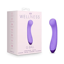 Load image into Gallery viewer, Blush Wellness G Ball Vibrator - Rechargeable 7&quot; G Spot Stimulating Massage Wand - 10 Unique Vibrating Functions - Ultrasilk Smooth Puria Silicone - IPX7 Waterproof 1 Yr Warranty - Purple
