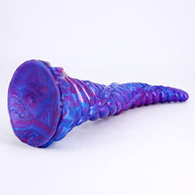 Load image into Gallery viewer, Realistic Long Dragon Dildo with Suction Cup, 11inch Thick Thrusting Silicone Unicorn Dildo Anal Beads Plug for Beginners Women and Men Couples
