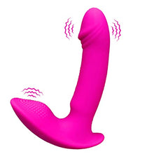 Load image into Gallery viewer, ERUN Silicone Vibrating Anal Beads Butt Plug Wearable Vibrator Mimic Finger Sam Quiet Panty Vibrator 10 Vibration G Spot Vibrator, Sex Toys for Adult Women (Pink)
