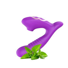 Load image into Gallery viewer, G-spot Dildo Vibrator Clitoris Licking Stimulator - Realistic Vibrating Dildos Clitoral Vaginal Adult Sex Toys with 10 Vibrating &amp; 10 Licking Modes, Rechargeable Clit Massager for Women FF2640
