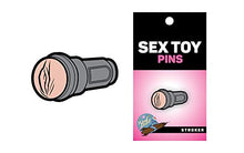 Load image into Gallery viewer, Stroker Sex Toy Enamel Pin | Sexy Fun Accessory
