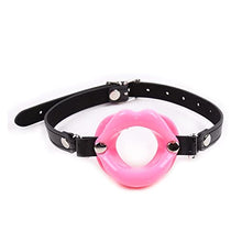 Load image into Gallery viewer, COVETHHQ PU Leather Silicone Mouth Ball BDSM Bondage Lips Ring Open Gag Ball Adult Erotic Sex Toy for Couples Toys Mouth (Color : More Quantity)
