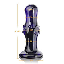 Load image into Gallery viewer, Vibrating Butt Plug Anal Plug - Glass Anal Bead Vibrator with 10 Vibration Modes Adult Sex Toys for Men Women and Couples Use
