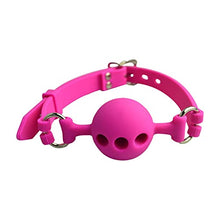 Load image into Gallery viewer, COVETHHQ Silicone Open Mouth Gag Sex Bondage BDSM Fetish Restraints Toy Ball Exotic Accessories Fetish Sex (Color : SM14-Pink-L)
