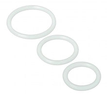 Load image into Gallery viewer, Trinity Silicone Cock Rings - Clear-(Package of 4)
