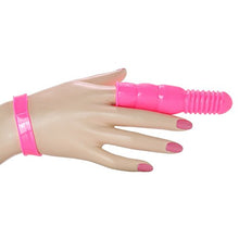 Load image into Gallery viewer, Hott Products Unlimited 62503: Wet Dreams Finger Sleeve W/Wrist Strap
