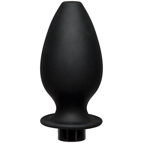 KINK By Doc Johnson Flow Fill Silicone Anal Douche Accessory, Black