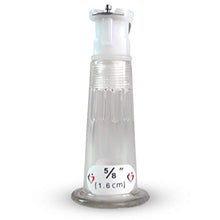 Load image into Gallery viewer, LeLuv Single Nipple Cylinder with Fitting for Vacuum Pumps Clear Polycarbonate Small Single
