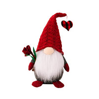 TOWMUS Gift for Men Valentine's Day Gift Red Knit Cap Doll Doll Furnishing Articles Furnishing Articles Couples (RD1, One Size)