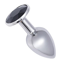 Load image into Gallery viewer, Small Anal Plug, Anal Toy Plug Beginner, Personal Sex Massager, Stainless Steel Butt Plug for Women Men Couples Lover, Black
