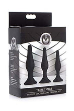 Load image into Gallery viewer, Triple Spire Tapered Silicone Anal Trainer Set
