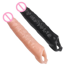 Load image into Gallery viewer, Blush Performance - Ultra Soft Penis Sheath Extender - Extend Your Penis 2&quot; - Thicken Up to 2.5&quot;- Pleasure Enhancing Ribbing - Your Partner Will Be Satisfied - Sex Toy for Men Couples - Black
