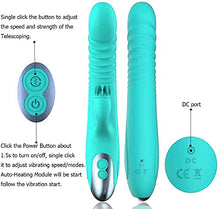 Load image into Gallery viewer, Personal Rechargeable Rabbit Vibrators for Women Vibrating Toys Pleasure Handheld Massager Electric Portable Massager 8+3 Speeds Vibrations Realistic Female Woman Gifts Blue
