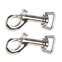 Spartacus Bondo Hardware Swivel Clips 2 Per Pack, Silver, 2 Count