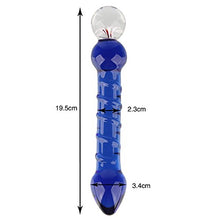 Load image into Gallery viewer, Beauty7 Flower End Glass Dildo Swirls Mushroom Glans Tip G-Spot Anal Vaginal Massager Pleasure Wand
