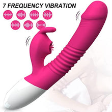 Load image into Gallery viewer, Yuan Art Canvas 2022 New G Spot Rabbit Vibrator Dildo for Women, Bunny Ears Tongue Licking Clitorals Stimulator Vibrating Dildo Adult Sex Toys
