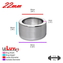 Load image into Gallery viewer, Eyro 5mm Width Stainless Glans Ring with (22mm) 0.87&quot; Inside Diameter by 20mm Height
