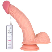 Load image into Gallery viewer, Vibrating Realistic Dildo - Curved Suction Cup Vibe - 3 Speed G-Spot Stimulator
