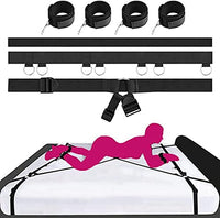 BMINK Adult Couples' Sex Swing, Restraint Sex Door Sex Handcuffs and Restraints King or Queen Bed Wrist Ankle Cuffs Tight Bed Restraints Wrist Straps Restraints