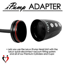 Load image into Gallery viewer, LeLuv Black iPump Smart LCD Head with Adapter Penis Pump 12 x 2.50 inch Cylinder
