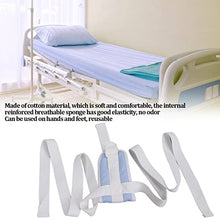 Load image into Gallery viewer, Bed Restraints Safety Belt for Elderly Assistance Products, Reusable Adjustable Flexible Tightness Soft Breathable Reliable Durable Auxiliary Strap for Patients
