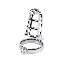 Load image into Gallery viewer, FST Cock Cage Male Chastity Device Steel Metal Silver Locked Cage Sex Toy for Men, Lock and Key Included
