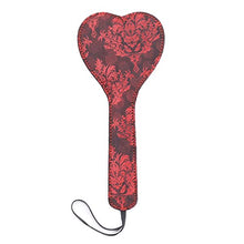 Load image into Gallery viewer, VENESUN Heart Spanking Paddle for Adult BDSM, 11.2inch Faux Leather and Lace Sex Paddles Bondage Spanking Set
