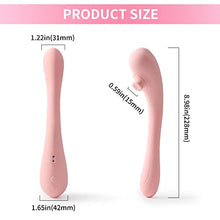 Load image into Gallery viewer, Adult Sex Toys Vibrator for Women - 2in1 Vibrating &amp; Sucking G Spot Vibrators, Flexible Clitoral Stimulator Dildo with 9 Modes Vibrating Massager for Couples Sex Play
