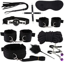 Load image into Gallery viewer, Bondaged Kit Adult Restraint Bed Restraints Sex Adults Bondaged Queen Sexy Straps with Handcuffs Bondage Restraints for Women Kit Neck to Wrist Adult Toy Kinky Play Set Yoga Sweater
