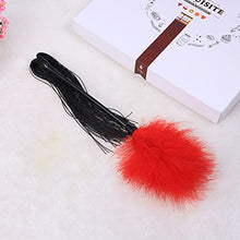 Load image into Gallery viewer, 3pcs Red Toys Paddles Cosplay Tease Silicone Flogger Leather for Feather Flirting Lovers Couples Removable Whip Pets Beat Tickler Party Night Fetish Paddle Date Spanking
