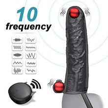 Load image into Gallery viewer, Penis Extender Sleeve Vibrator Penis Cock Ring, 10 Vibration Modes Reusable Dick Vibrator Cock Sleeve Love Toys for Couples
