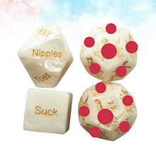 Load image into Gallery viewer, 4PCS Adult Games Romance Humour Funny Marble Dice Craps Set for Couples Lover (Posture and Word)
