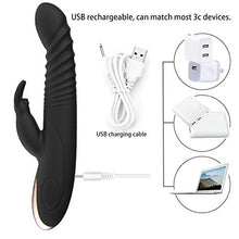 Load image into Gallery viewer, G Spot Rabbit Vibrator Dildo for Women Bunny Ears Women Vibrator for Nipple G Spot Clitoral Stimulation Rechargeable Vibrating Dildo Adult Sex Toys &amp; Games for Couples Pleasure
