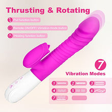 Load image into Gallery viewer, Rabbit Vibrator, Pulsating G Spot Rabbit Vibrator, 3-in-1 Pulse Combines Clitoral Licking, G-spot Stimulation Rabbit Vibrator and can Heat, 7 Vibration Modes, 3 Pulsating Modes and 5 Licking Modes
