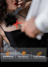 Load image into Gallery viewer, MALINERO Faux Leather Sex Tickler Feather Adult Sex Whip BDSM French Feather Tickler for Sex Play
