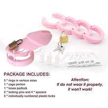 Load image into Gallery viewer, Silicone Chastity for Men Breathable Chastity Device, Cock cage Chastity Devices Lightweight Sexual Wellness Pink
