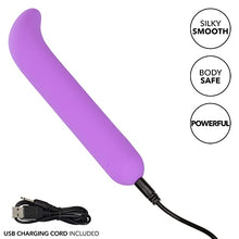 Load image into Gallery viewer, CalExotics Bliss Liquid Silicone Mini G Vibe Bullet Vibrator - SE-0569-10-3 Purple
