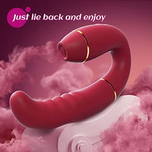 Load image into Gallery viewer, Adult Sex Toys Clitoral Sucking Vibrators - Innovative 9 Sucking &amp; 9 Pulsing Action G Spot Vibrator, Personal Massager 2in1 Vibrating Dildo Nipple Sucker Anal Sex Toy for Women Couples Pleasure
