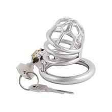 Load image into Gallery viewer, Jefisry Men&#39;s Chastity Device Stainless Steel Chastities Cage Lock for Men J0250 50mm
