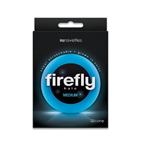 Firefly Halo Medium Cock Ring (Blue) with Free Bottle of Adult Toy Cleaner