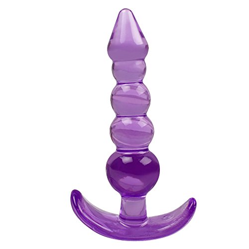 NOPNOG Anal Beads, 120mm Long Anal Plug, Silicone (Purple)