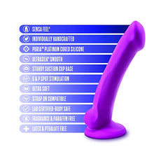 Load image into Gallery viewer, Blush Avant Ergo Mini Silicone 7.25 Inch Dual Density Dildo, Suction Cup Harness Compatible, Sex Toy for Adults, Violet
