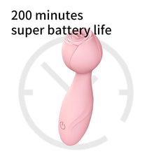 Load image into Gallery viewer, Rose Toy Vibrator for Woman, Clitoral Tongue Vibrator Sex Toys with 10 Vibration Modes, G-spot Rose Massager Licking Stimulator for Women
