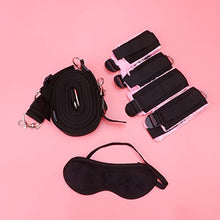 Load image into Gallery viewer, ABOOFAN Restraints Toy Sm Bondage Toys Funny Eye Rope Bondage Bed Straps Set for Lover Couple Partner (Black Pink)
