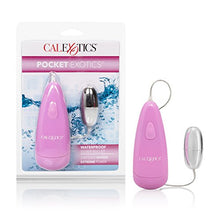 Load image into Gallery viewer, CalExotics Pocket Exotics Wired Remote Controlled Bullet Vibrator - Waterproof Sex Toys for Couples - Adult Vibe Egg Massager - Pink
