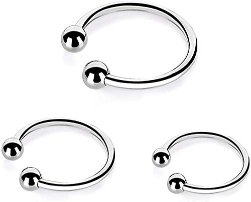 Imperia 18+ Adults Only Sex Toys Collection Cock Rings Stainless Steel Penis Rings Glans Ring Rings Adult Sex Toys Set (2 Joy Balls, 32+35+40MM)