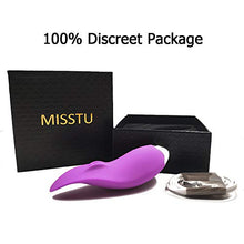 Load image into Gallery viewer, MISSTU Sex Toys Clitoral Vibrator Clit Stimulators Small Tongue Licking Massager Sensual Games Oral Adult Toy for Virgin Foreplay Entertainment for Women Men Couples Silicone Waterproof (Purple)
