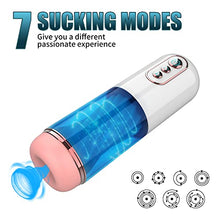 Load image into Gallery viewer, Automatic Male Masturbators, Suck with Rotate with 5 Suction &amp; 9 Vibration, Blowjob Male Masturbator Cup Strokers Pocket Pussy with 3D Realistic Sleeve Adult Sex Toys for Men Masturbation
